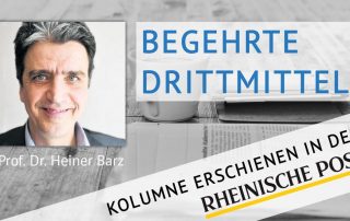 Begehrte Drittmittel, Kolumne von Heiner Barz, erschienen in der Rheinischen Post